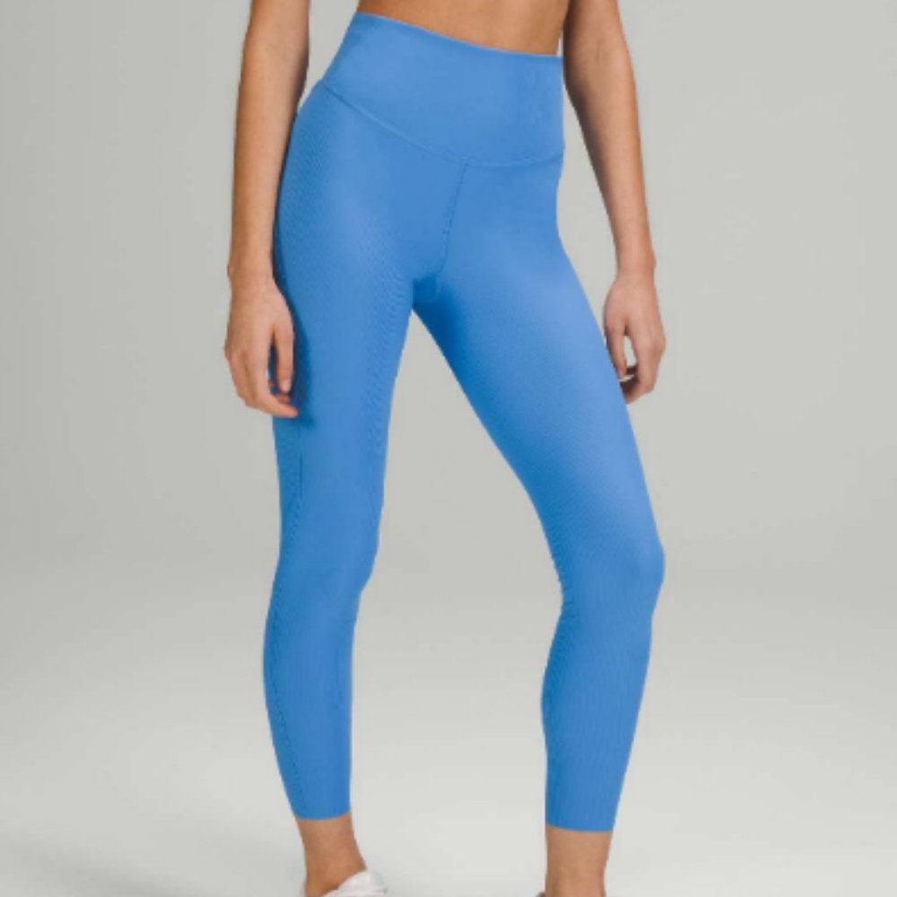 Lululemon Base Pace High-Rise Ribbed Tight 25" Blue Nile